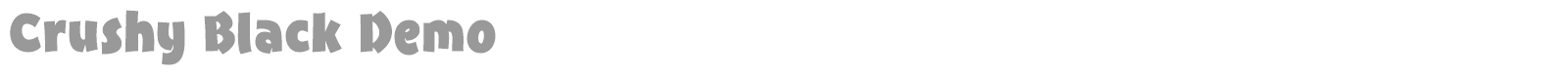 Crushy Black font preview